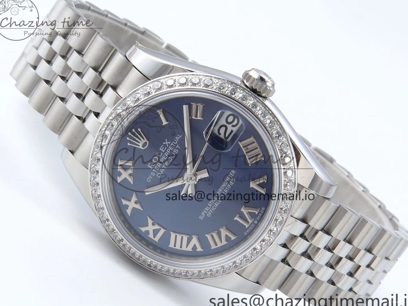 Dial Best Blue Jubilee 1:1 ARF Bezel Edition DateJust Roman 904L 2688 on Bracelet Diamonds SS 31 Steel 278384RBR ETA 0423